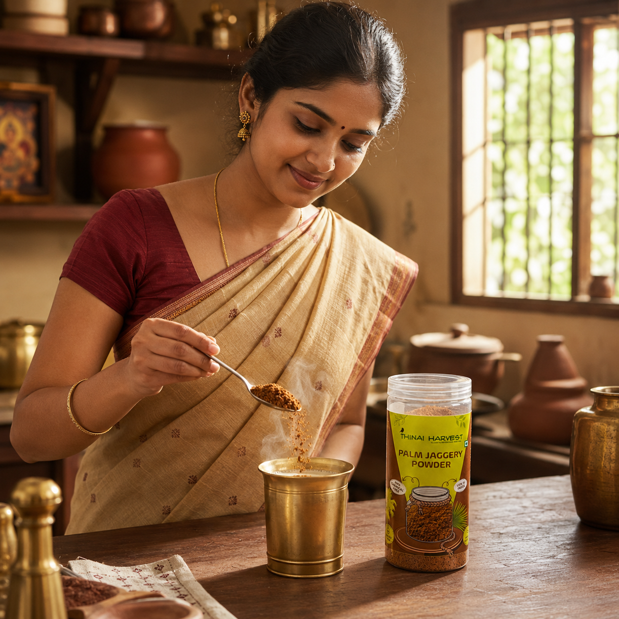 Palm jaggery powder
